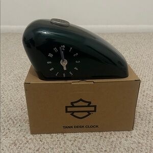 Harley-Davidson Dark Green Tank Desk Clock